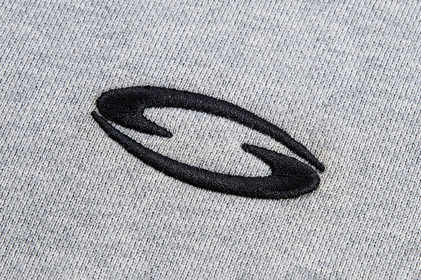Pleated Panel Logo Embroidery Sweatshirt