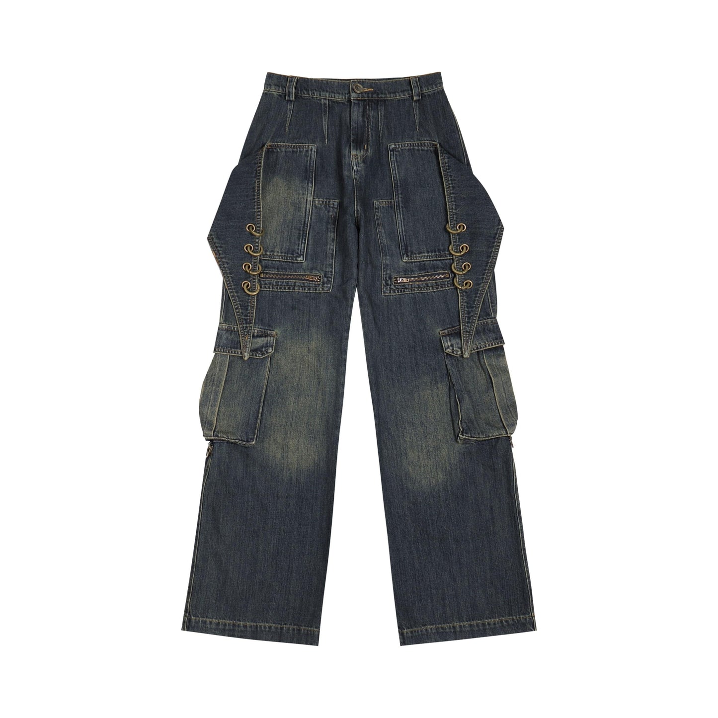 Scimitar Rings Deconstructed Denim Cargo