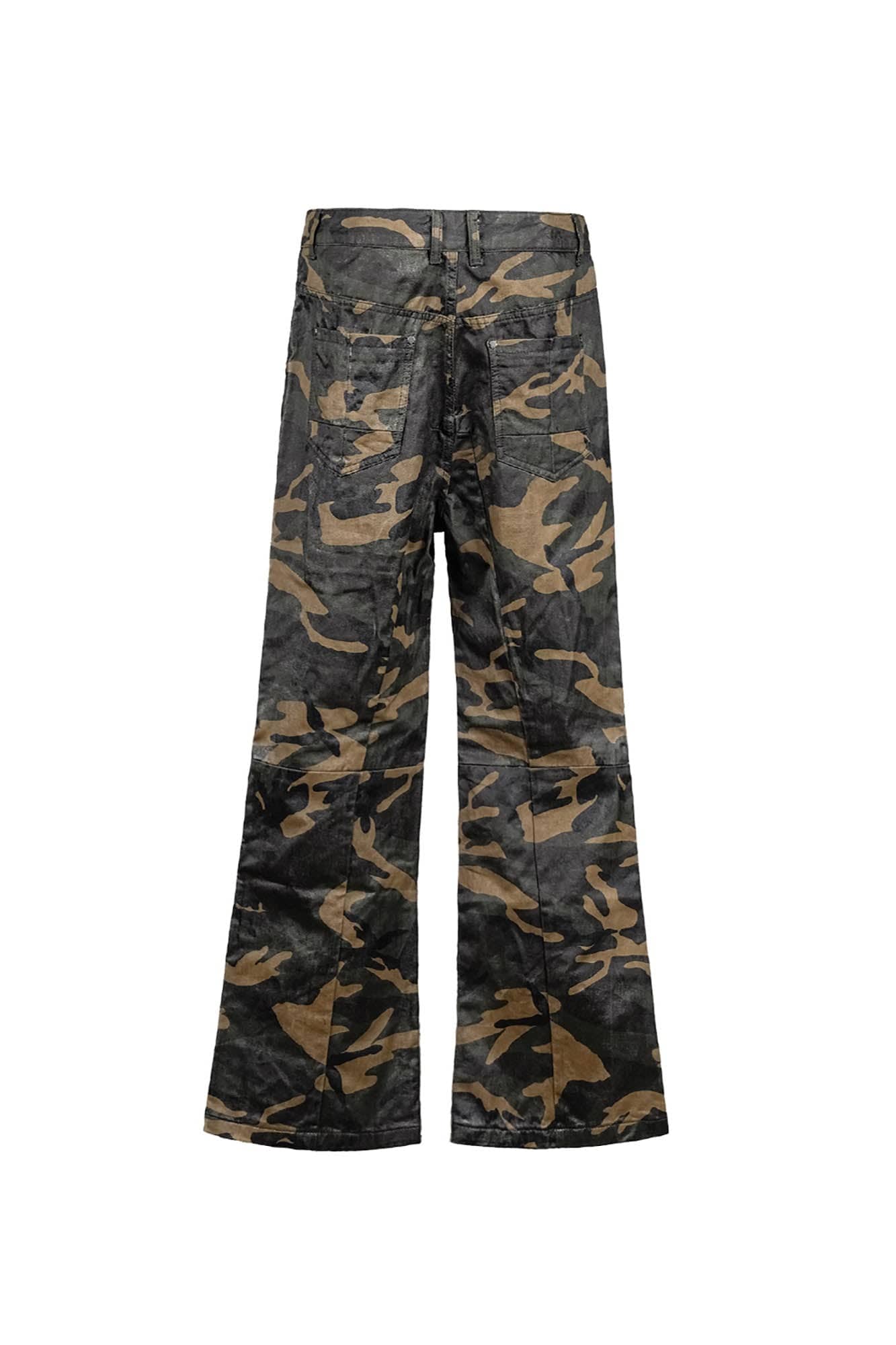 Camo Deconstructed Fang-Paneled Pants