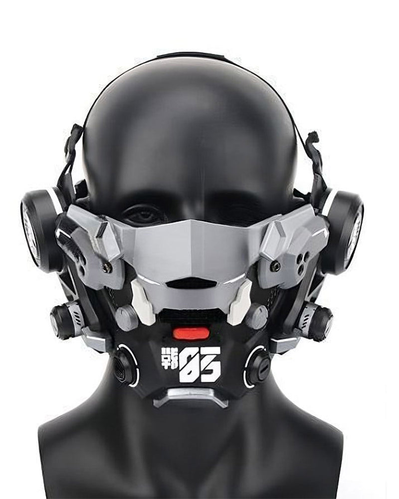 Cyberpunk Mesh Half Face Mask