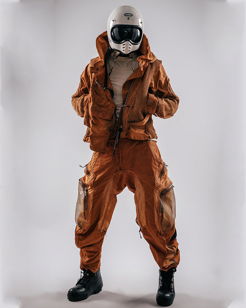 Post-Apocalypti Dune Wasteland Techwear Flight Pants