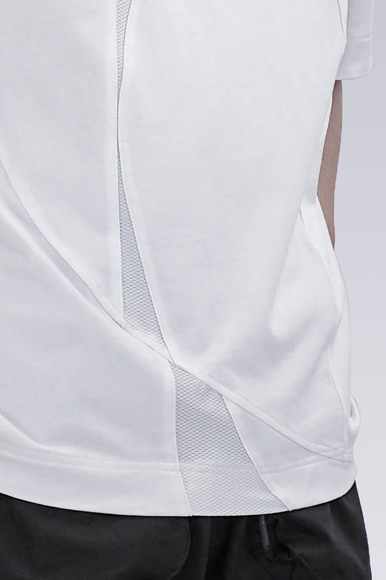 Asymmetrical Mesh Deconstructed T-Shirt