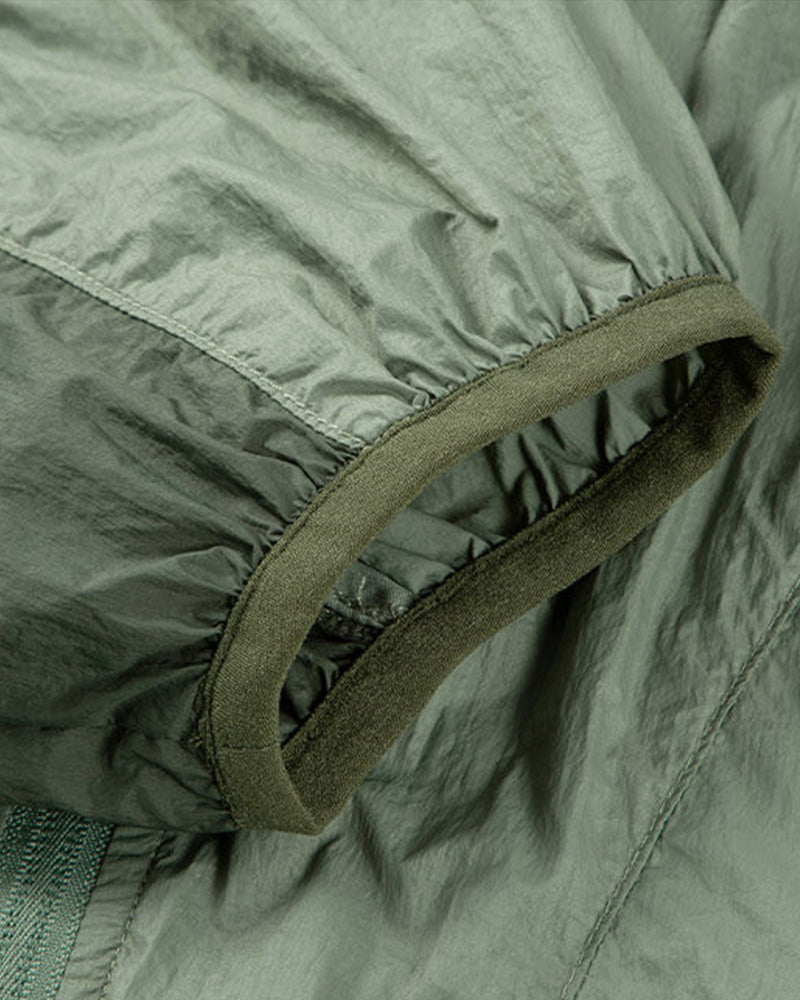 Spliced Drawstring UV Protection Light Jacket