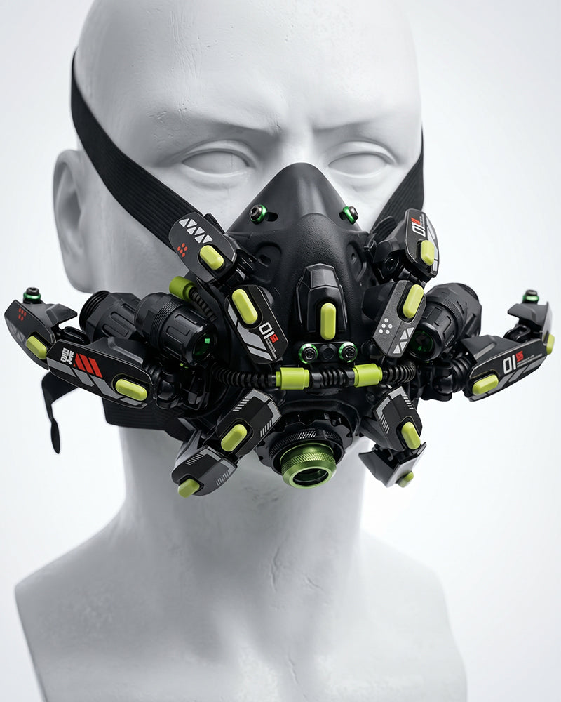 Futuristic Cyberpunk Half Face Mask