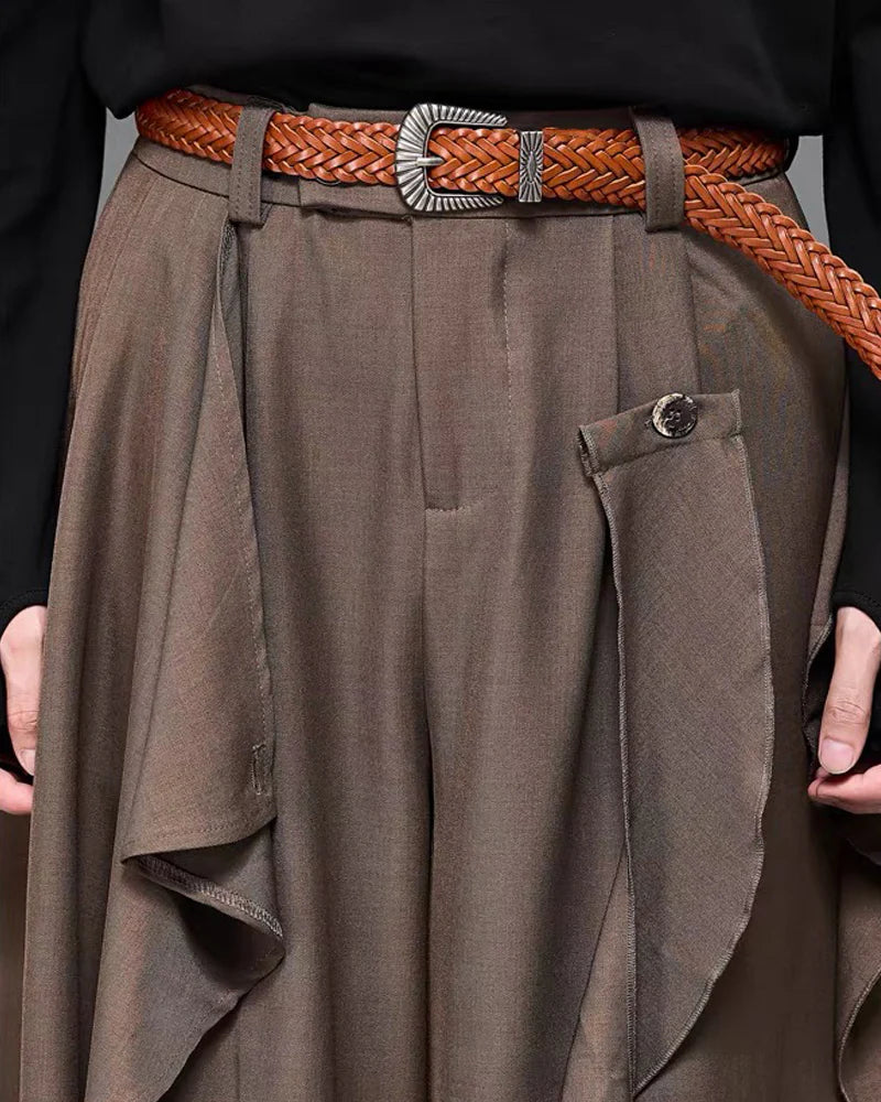 Modern Japanese Wide Leg Vintage Hakama Pants