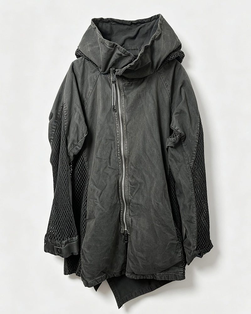 Wasteland Patchwork Distressed Dirty Wash Reversible Jacket