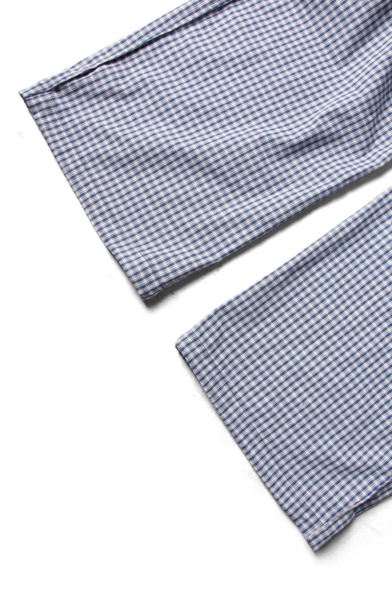 Detachable Scarf Grid Pleated Pants