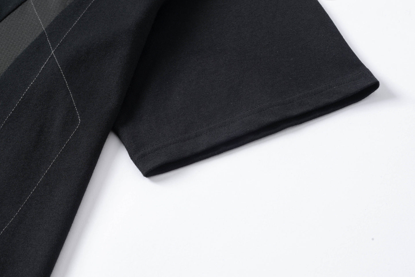 Geometric Spliced Mesh T-Shirt