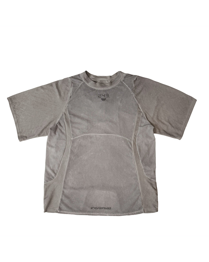 Techwear Mesh Panel Short-Sleeve T-Shirt