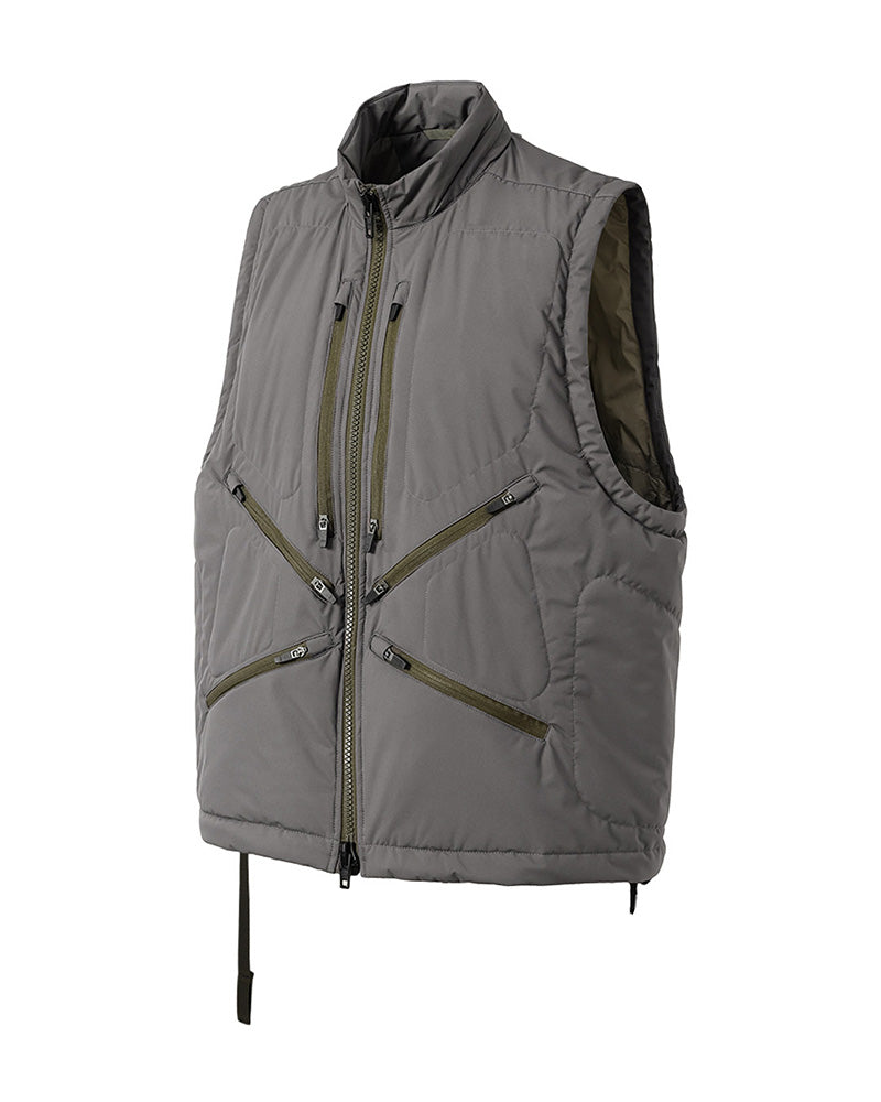Multi-Pocket Windproof Insulated Techwear Vest