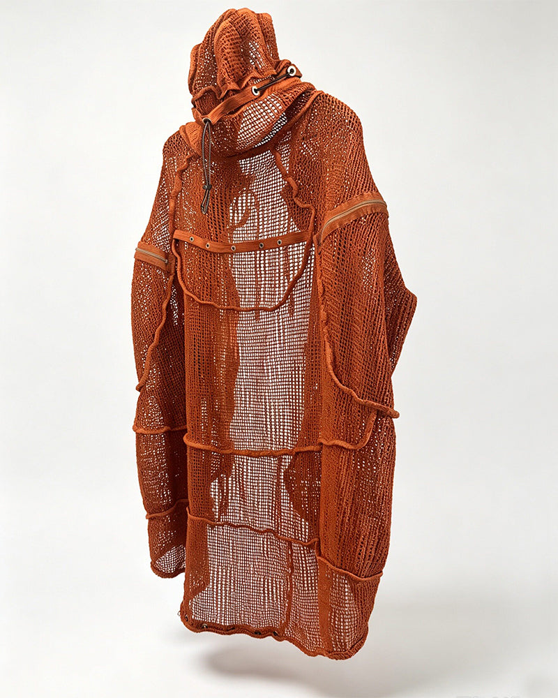 Wasteland Transformable Geometric Mesh Coat