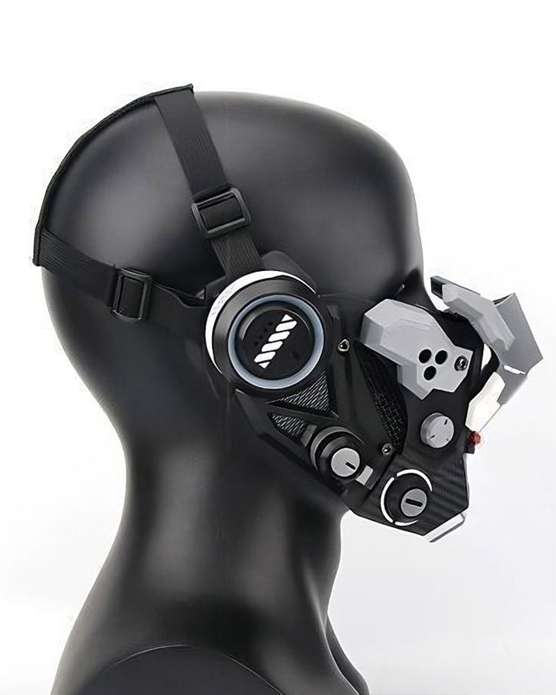 Cyberpunk Mesh Half Face Mask