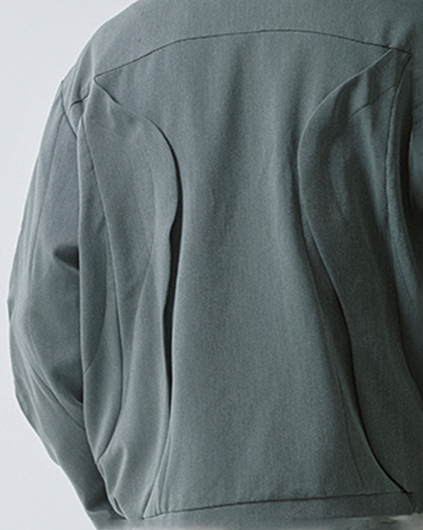 Deconstructed Layered Zip-Up Jacket