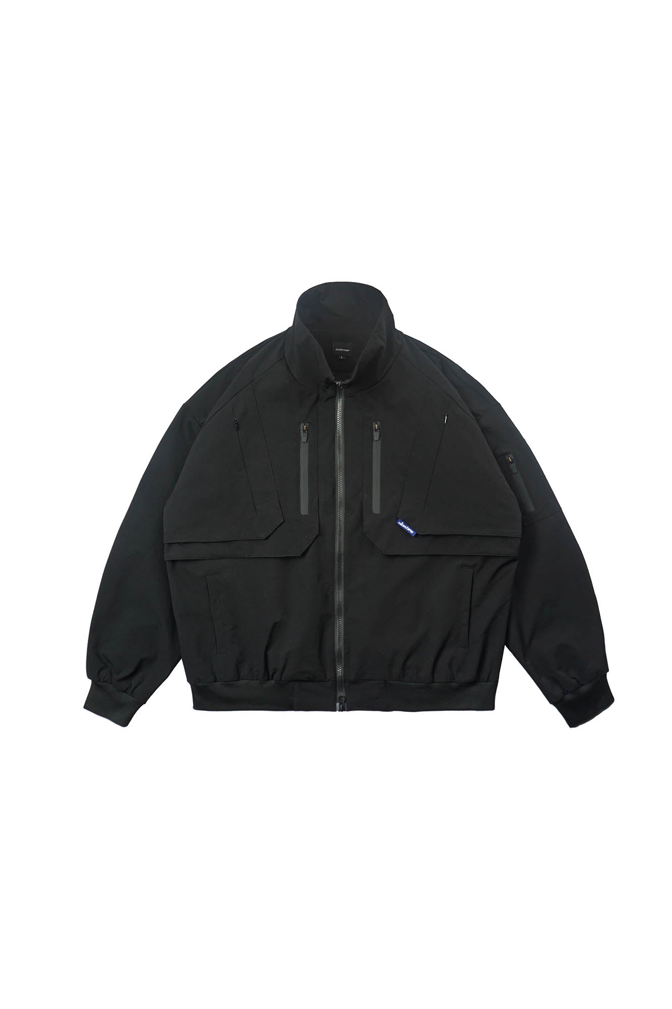 Double-Layer Multi-Pocket Stand Collar Jacket