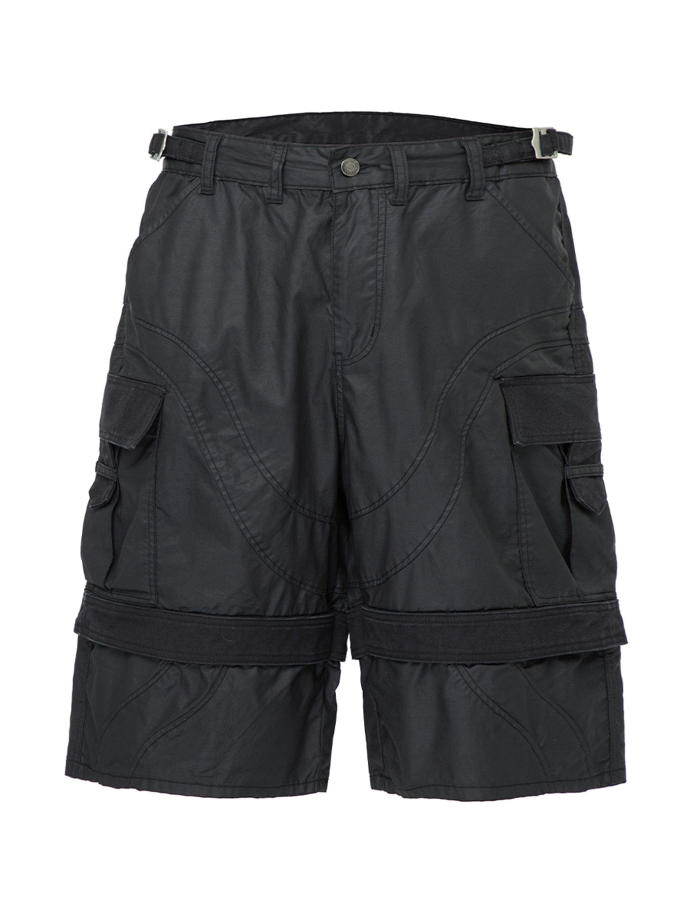 Spliced Big Pocket Waxed Shorts