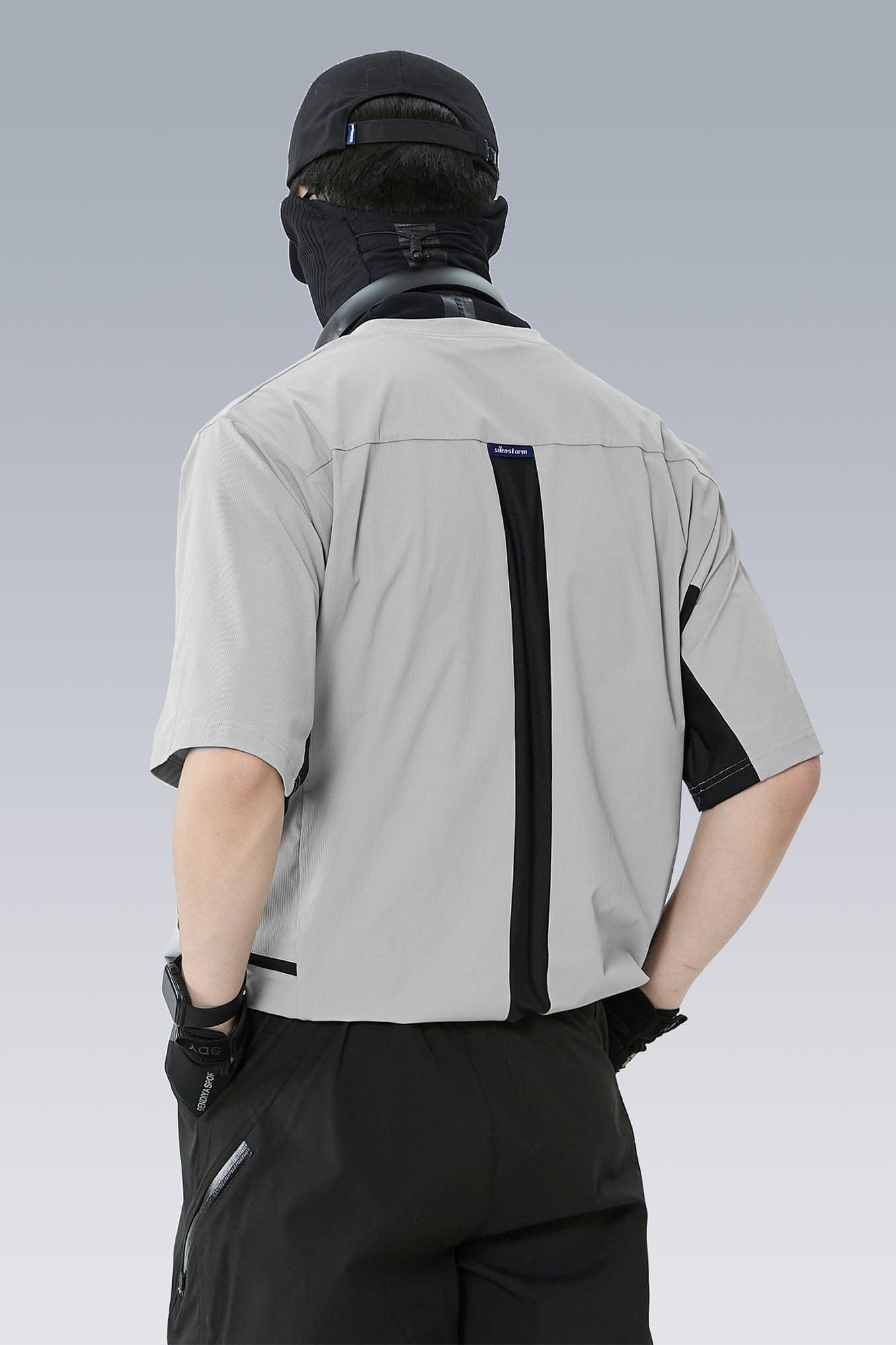 Tech Panel Drawstring-Hem Quick-Dry T-Shirt