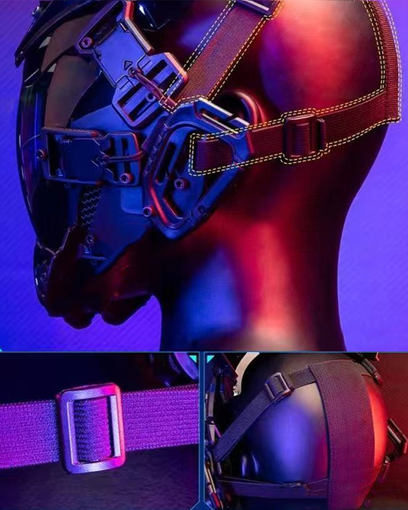 Headwear/ Cyberpunk LED Mask