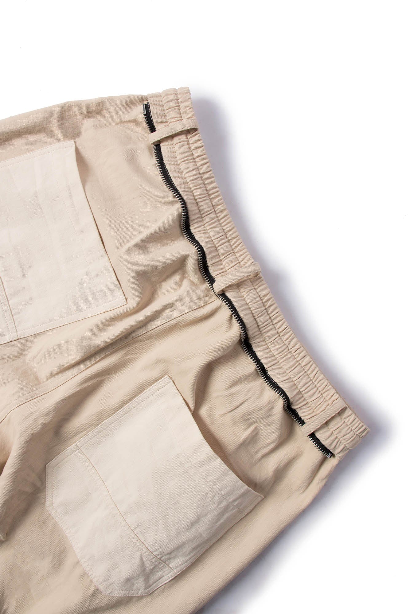 Spliced Crinkled Oversized Cargo Pants