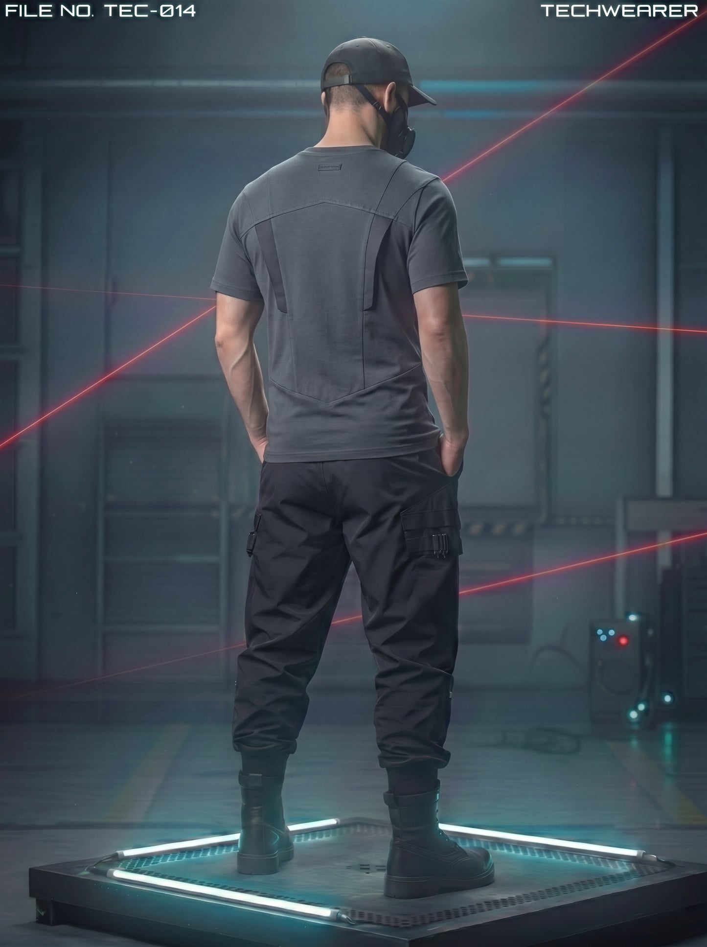 TEC-014｜Cyberpunk Tactical Techwear Set Top / Bottom