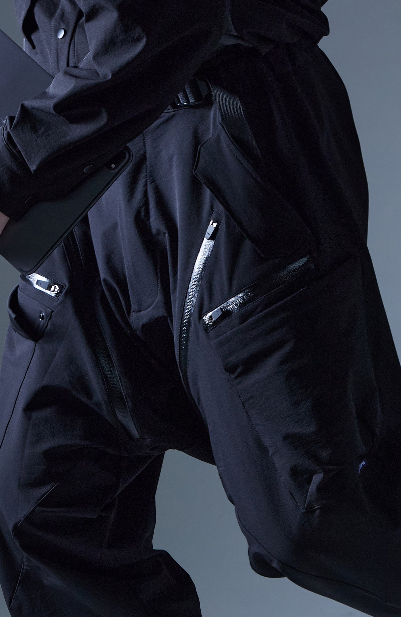 Techwear Drop-Crotch Trousers