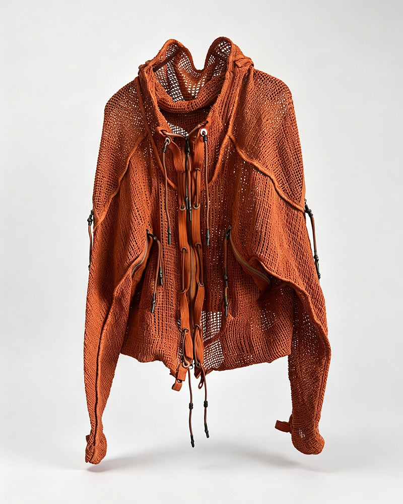 Wasteland Transformable Geometric Mesh Coat