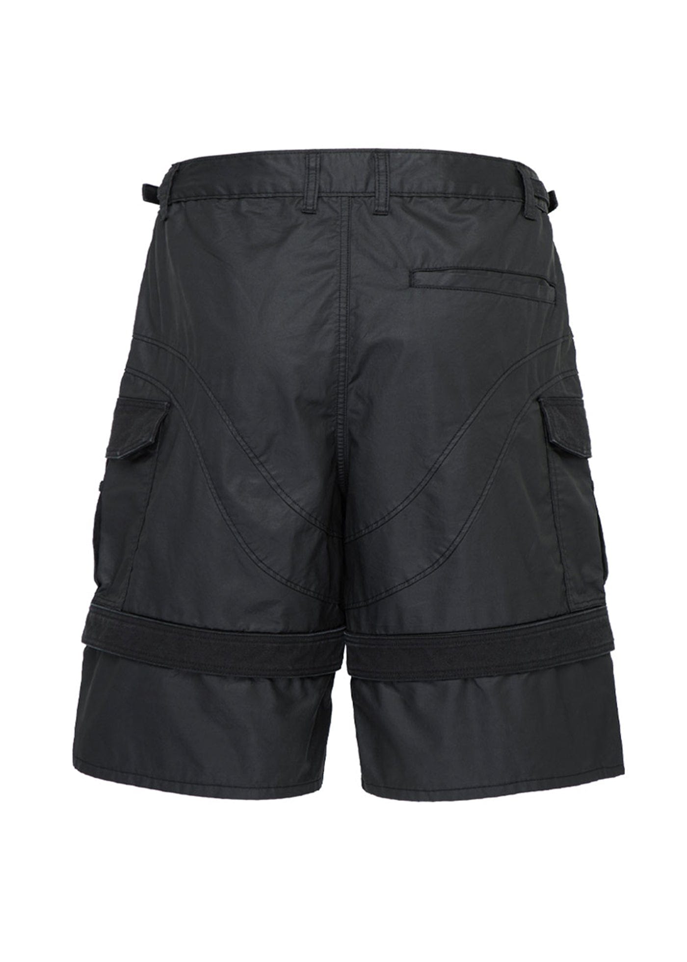 Spliced Big Pocket Waxed Shorts