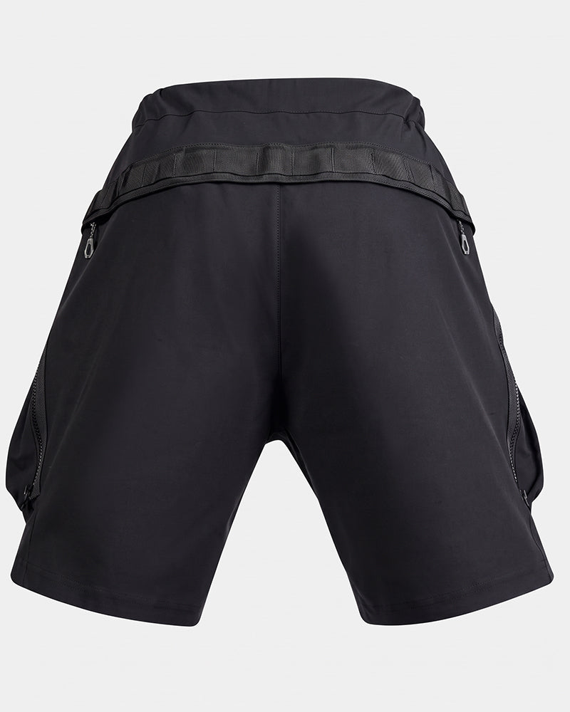 Multi-Pocket Water-Repellent Techwear Cargo Shorts