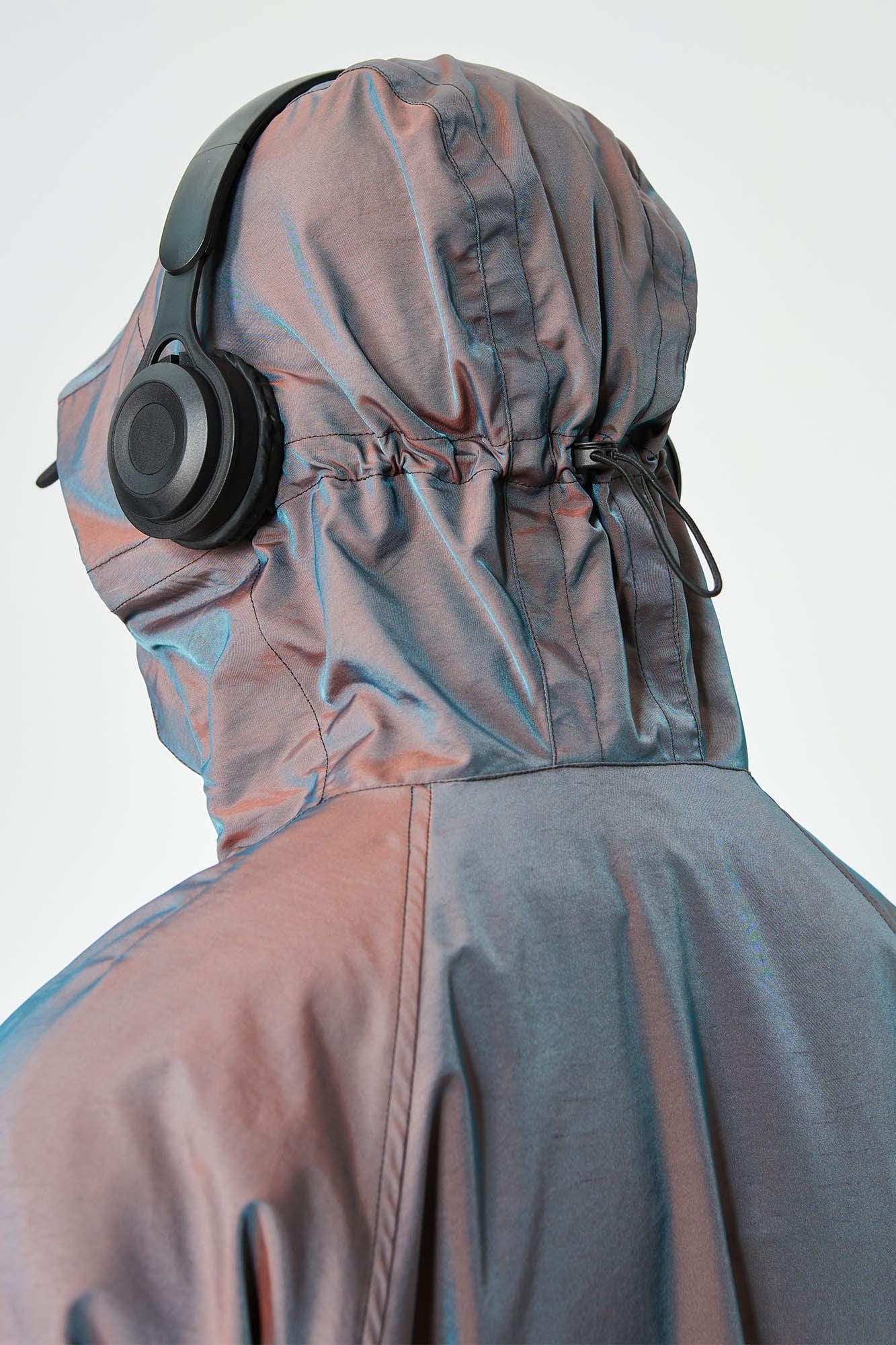 Gradient Hooded Pullover Windbreaker
