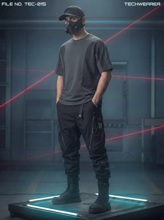 TEC-015｜Cyberpunk Tactical Techwear Set Top / Bottom