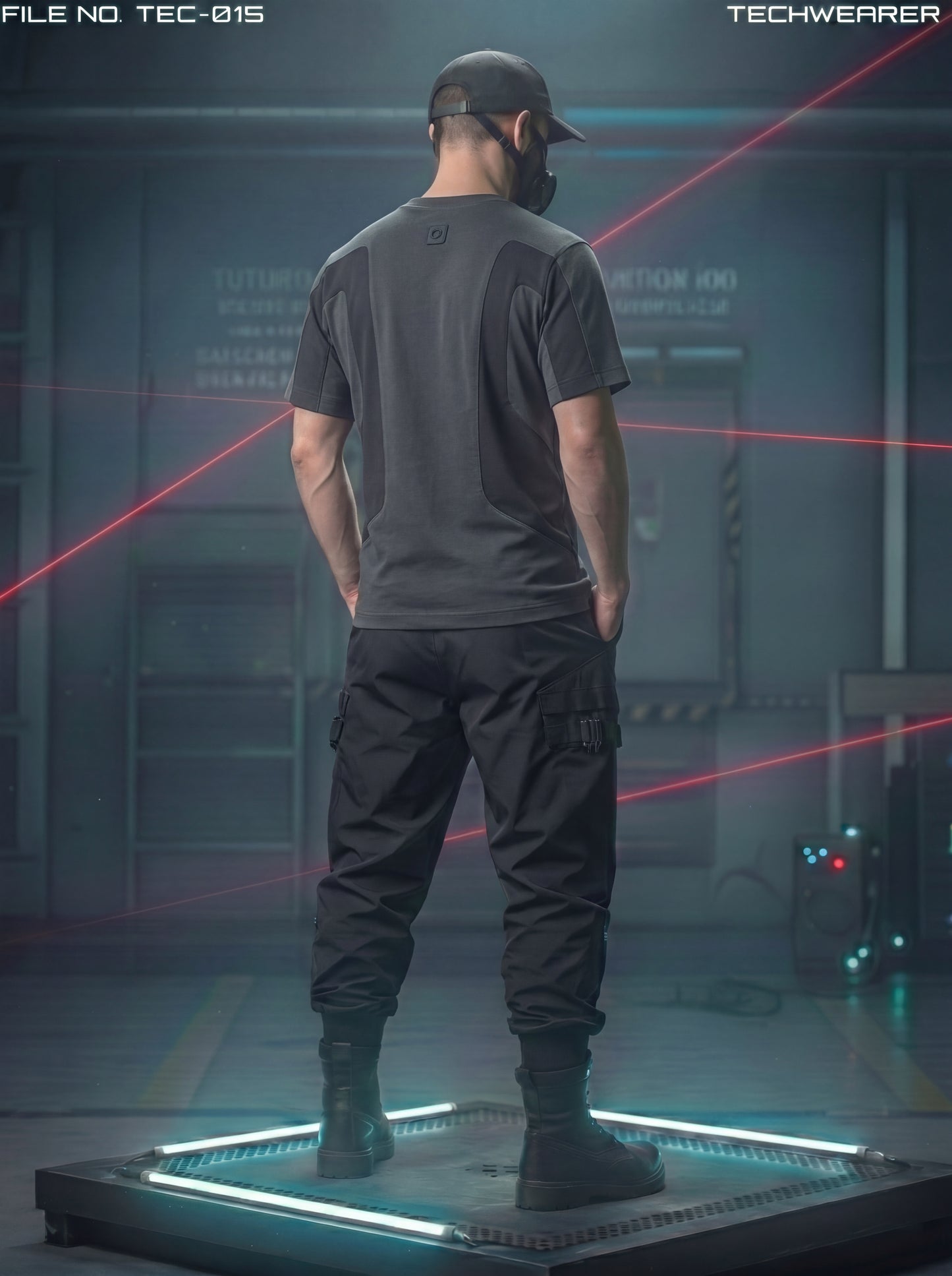 TEC-015｜Cyberpunk Tactical Techwear Set Top / Bottom