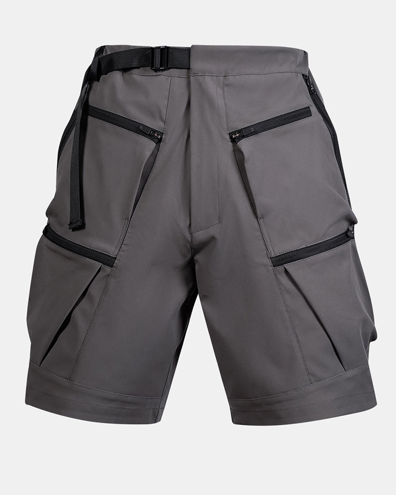 Multi-Pocket Water-Repellent Techwear Cargo Shorts