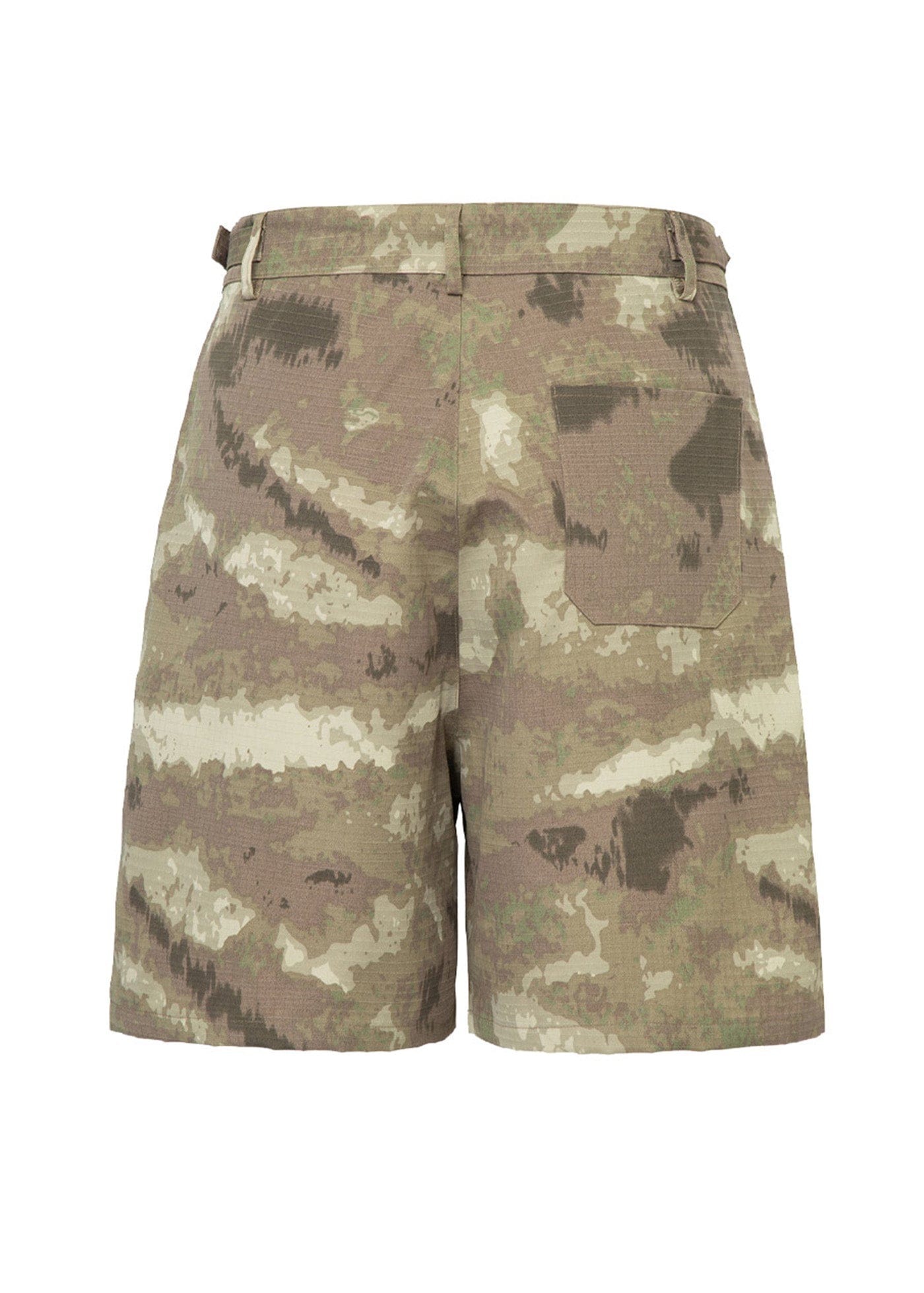 Retro Camo Multi Pocket Buckle Shorts
