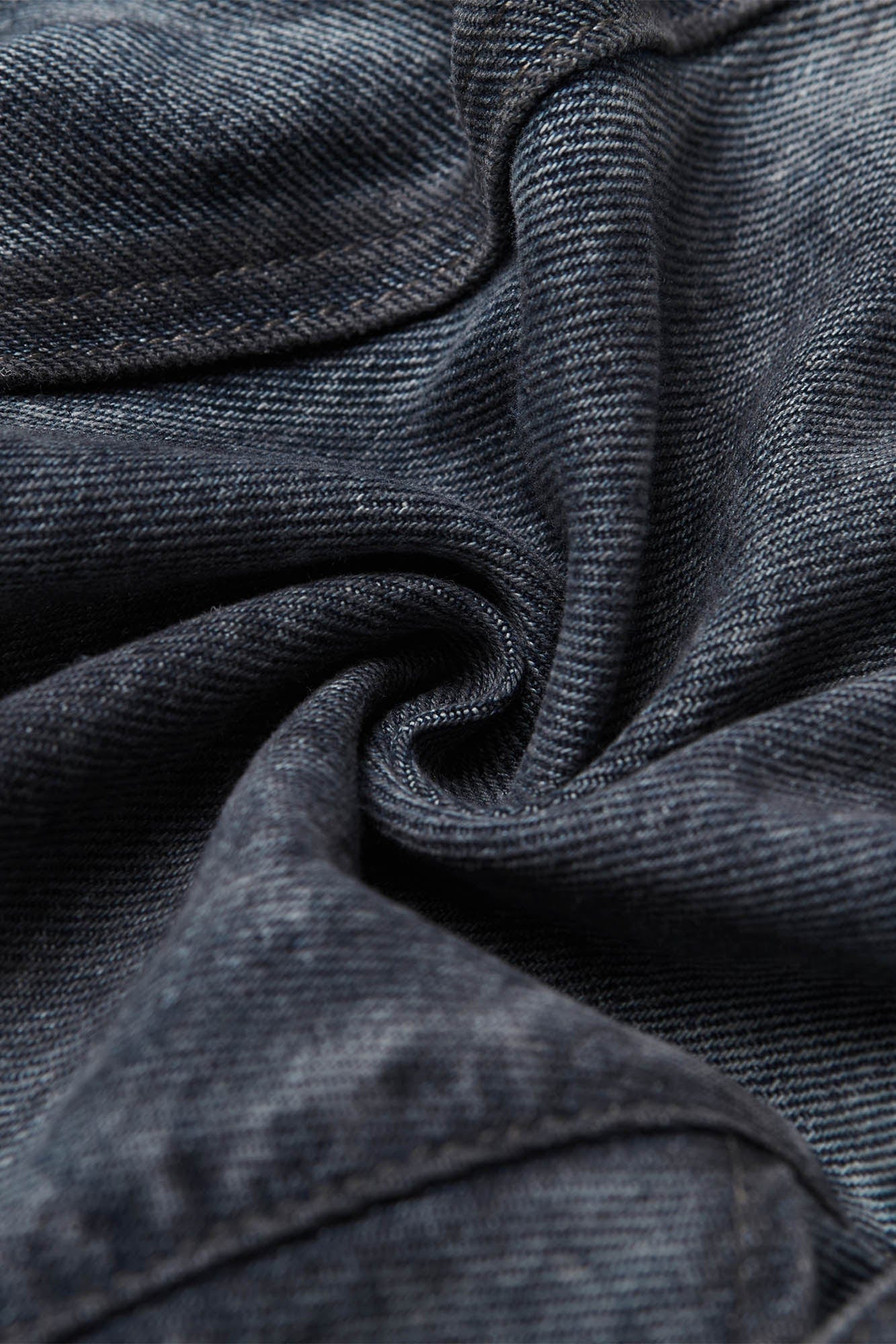 Deconstructed Multi-Strap Wide-Leg Jeans