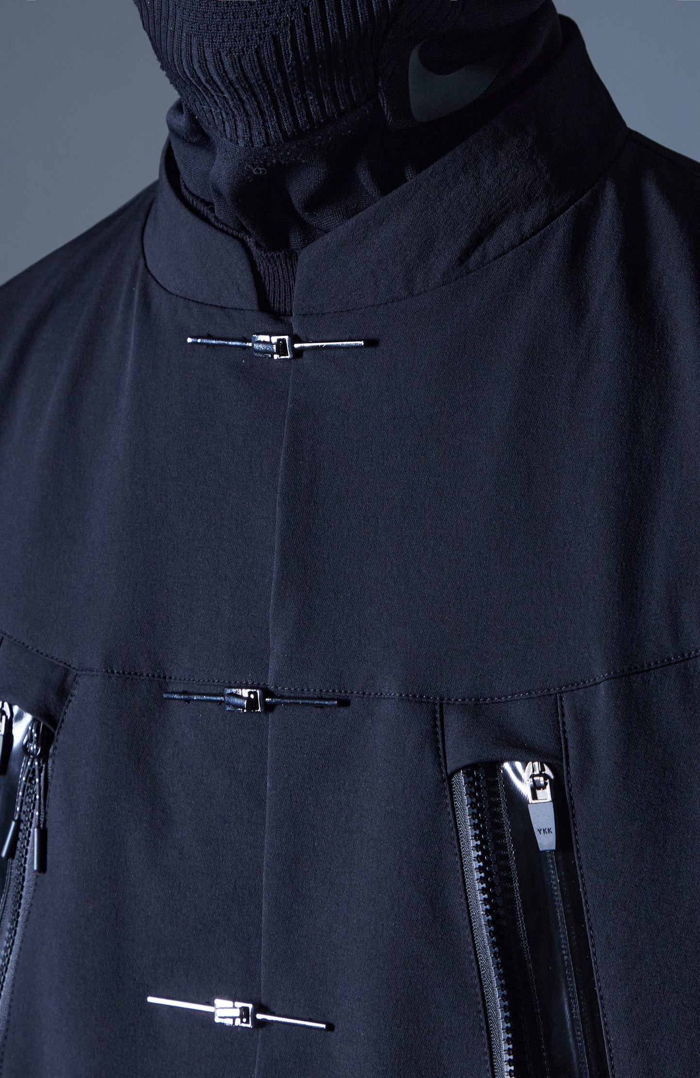Multi-Pockets Mandarin Waterproof Jacket