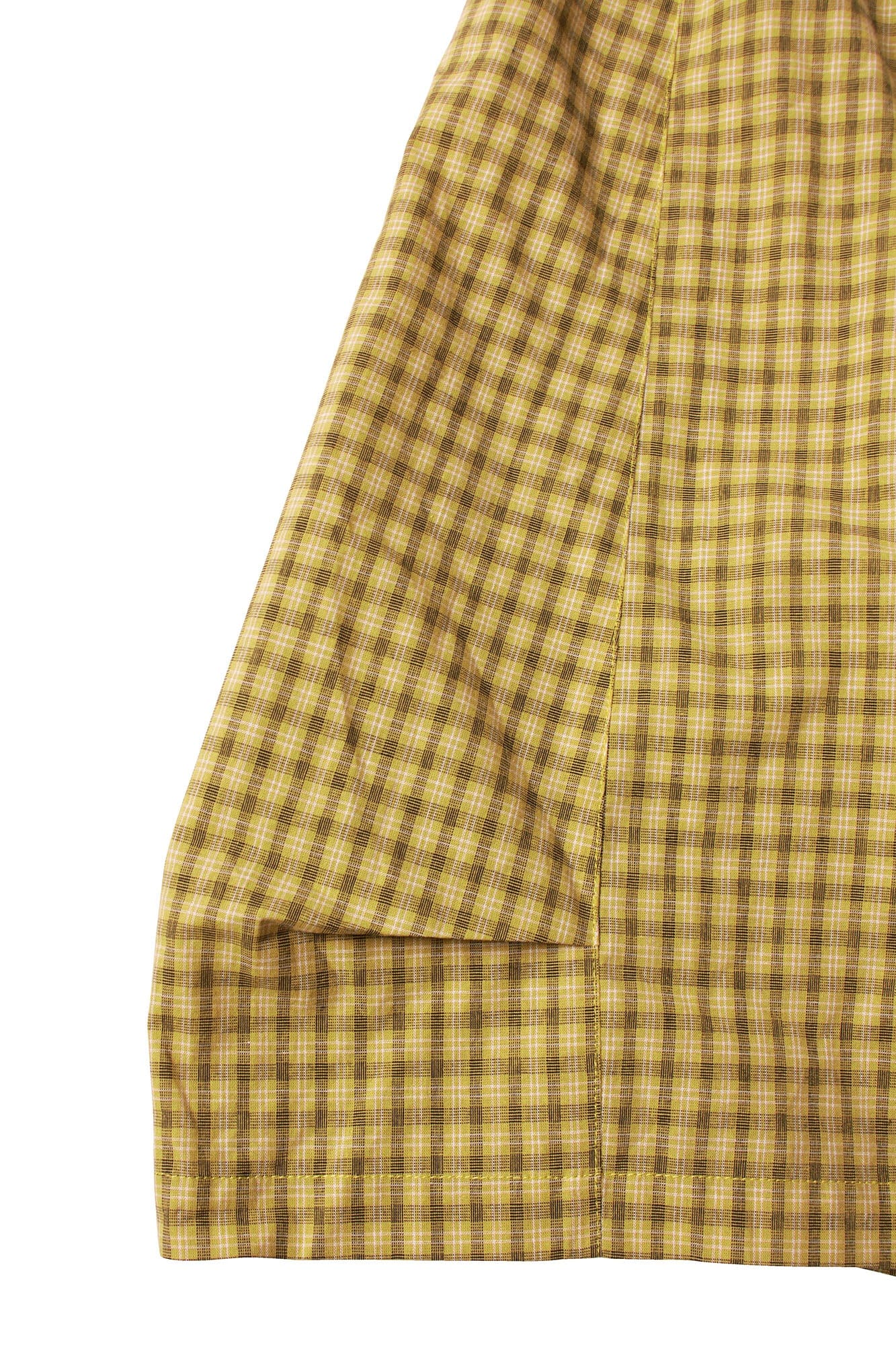 Detachable Scarf Grid Pleated Shorts