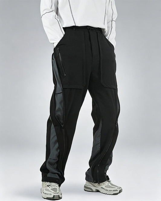 Side-Zip Spliced Tactical Pants