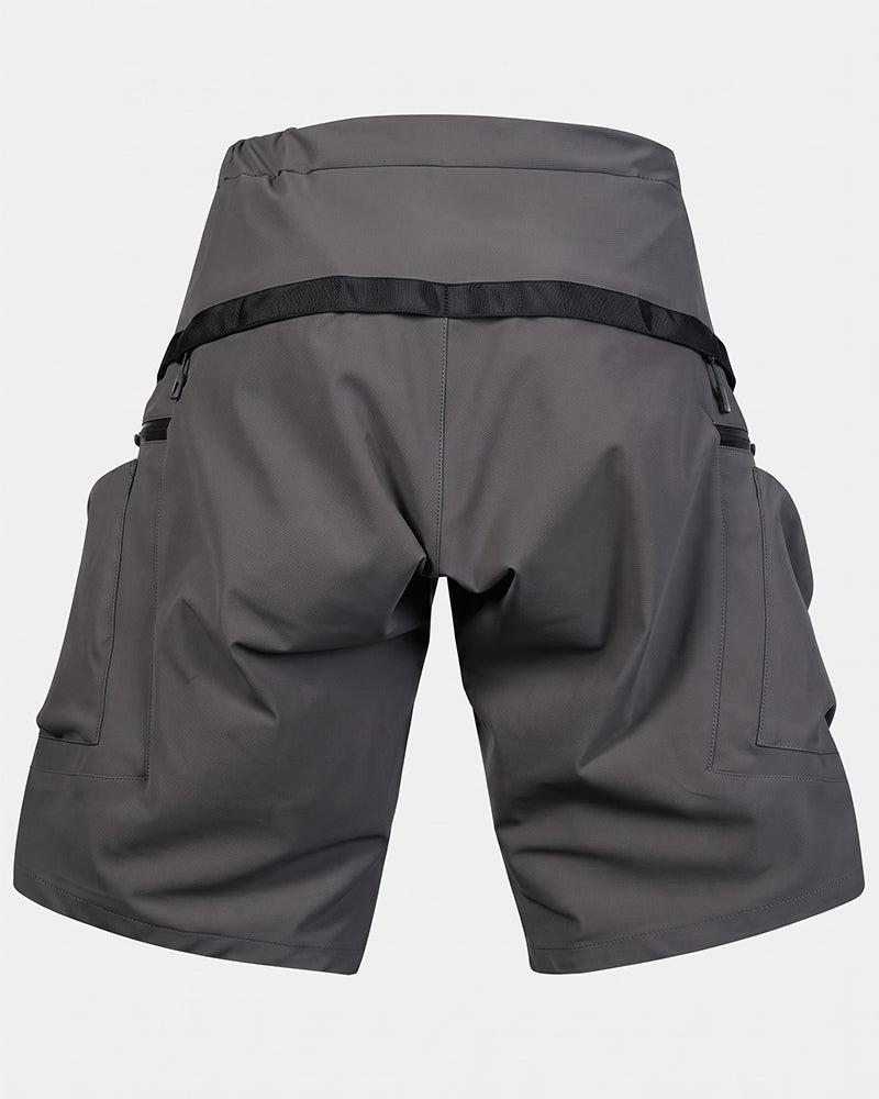Multi-Pocket Water-Repellent Techwear Shorts