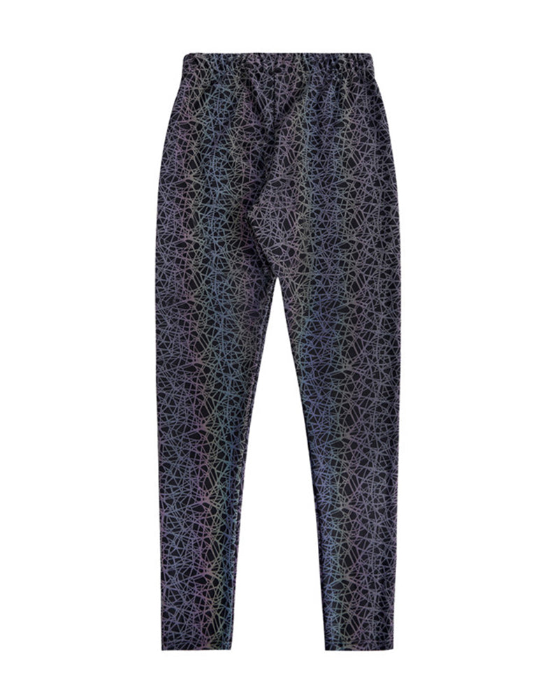 Reflective Rave Clothing Colorful Leggings