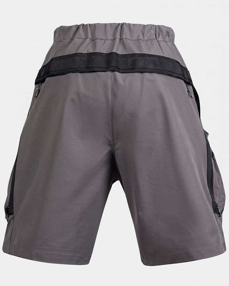 Multi-Pocket Water-Repellent Techwear Cargo Shorts