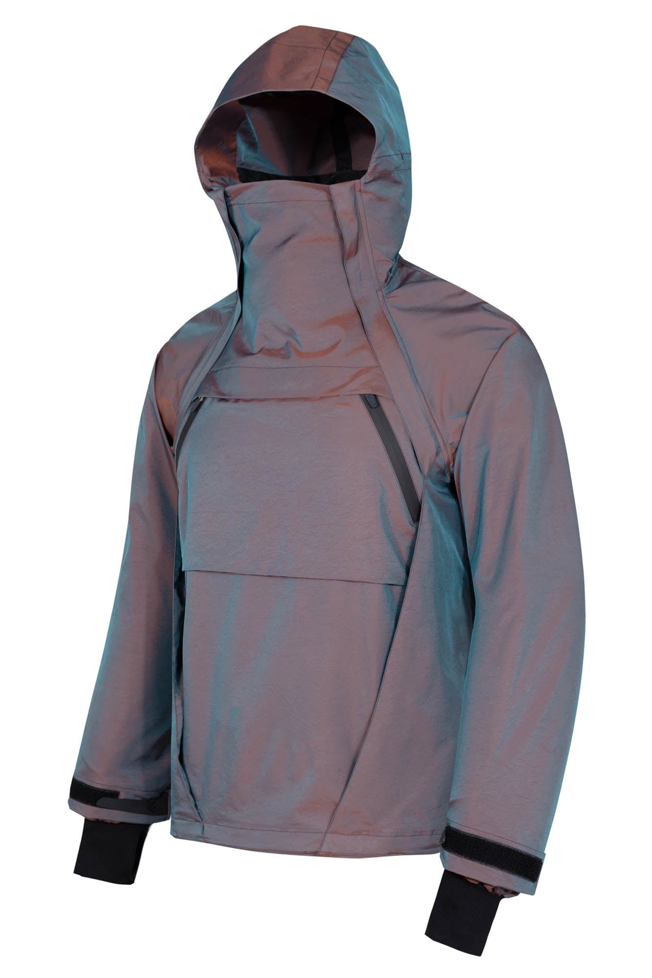 Gradient Hooded Pullover Windbreaker