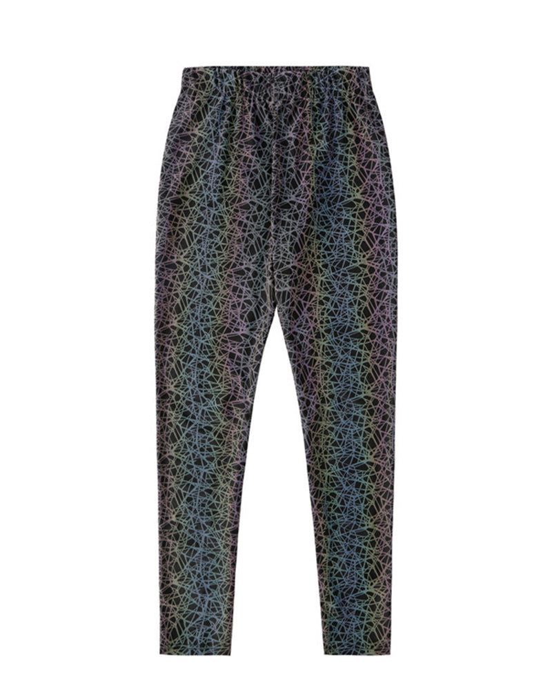 Reflective Rave Clothing Colorful Leggings