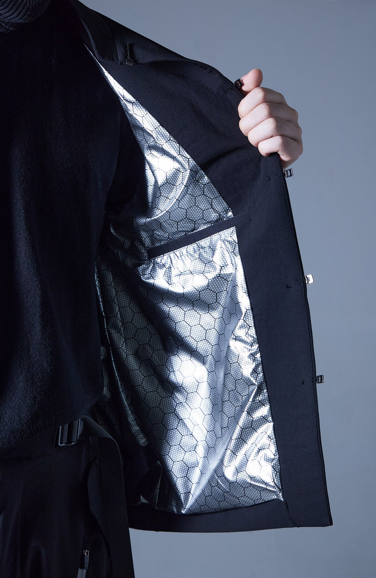 Multi-Pockets Mandarin Waterproof Jacket