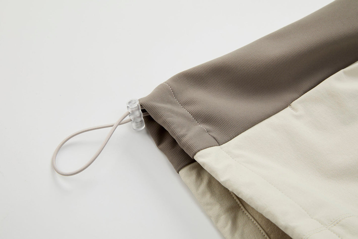 Contrast Diagonal Half Zip Oversized Windbreaker