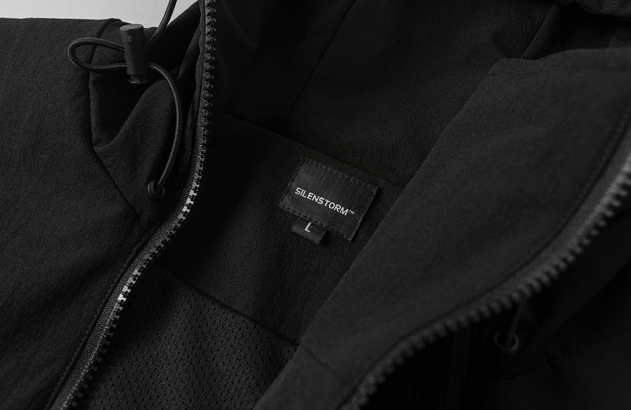 Dual-Placket Softshell Hooded Jacket