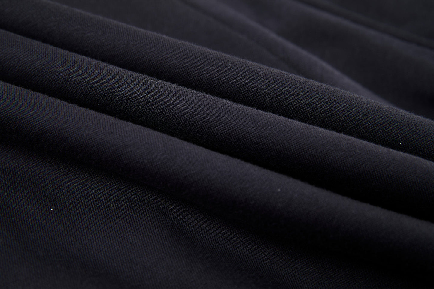 Curved Panel Drawstring-Hem Zip-Up Hoodie