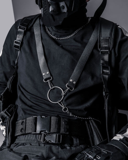 Techwear Chain Harness Shoulder Strap Accessory