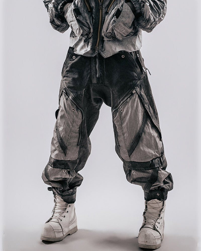 Post-Apocalyptic Men's Techwear Wasteland Cargo Pants