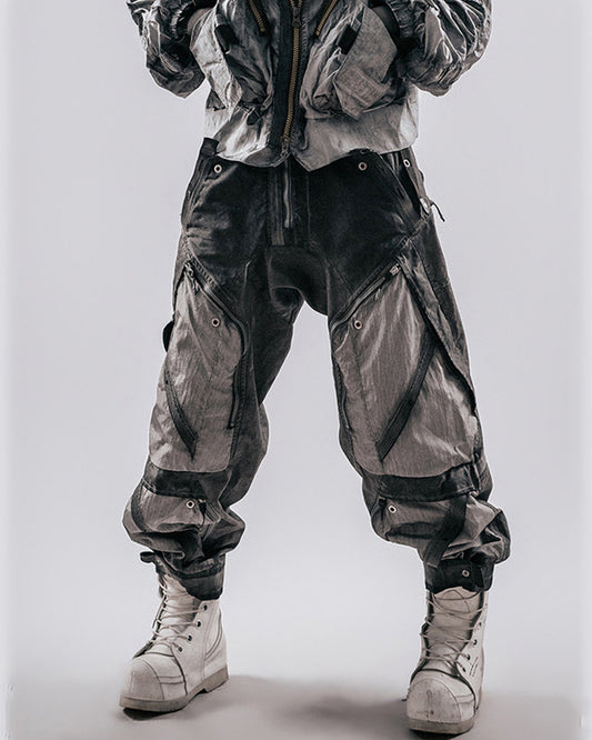 Post-Apocalyptic Men's Techwear Wasteland Cargo Pants