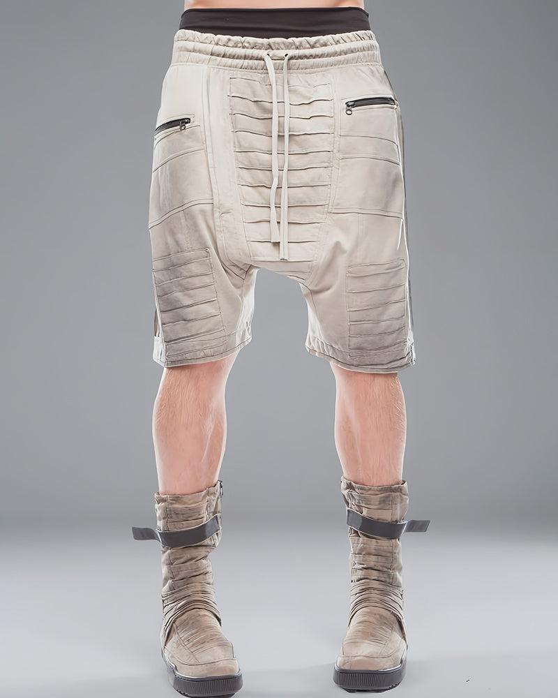 Wasteland Deconstructed Pleated Shorts