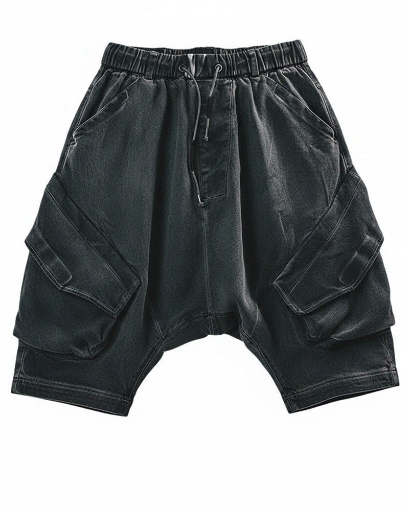 Void-Walker Extreme Drop-Crotch Cargo Shorts